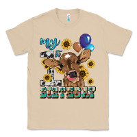 Mushroom My first Birthday baby cow sunflower Classic Tee - HowdyJamesFarm