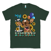 Sports Green My first Birthday baby cow sunflower Classic Tee - HowdyJamesFarm