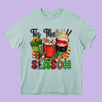 Tis The Season Heavy Core Tee Designed By Cowgirlartshop