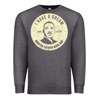 Charcoal Heather martin luther day vintage Premium Sweatshirt - DesigneFamous