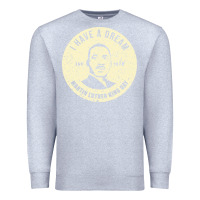 Heather Grey martin luther day vintage Premium Sweatshirt - DesigneFamous