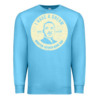 Ocean Blue martin luther day vintage Premium Sweatshirt - DesigneFamous