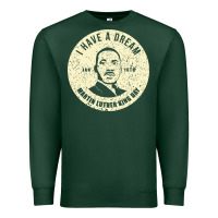 Sports Green martin luther day vintage Premium Sweatshirt - DesigneFamous