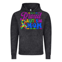 Vintage Black Proud Autism Mom Vintage Hoodie - CowhideDigitalArt