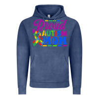 Vintage Denim Proud Autism Mom Vintage Hoodie - CowhideDigitalArt