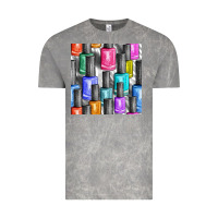 Cloud Rock colorful nail polish seamless pattern bbs Vintage Tee - BundleAndBundleShop