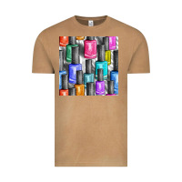 Vintage Camel colorful nail polish seamless pattern bbs Vintage Tee - BundleAndBundleShop