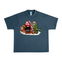 Midnight Navy christmas gnome and tree Urban Heavy Tee - FaDigitalArtStudio