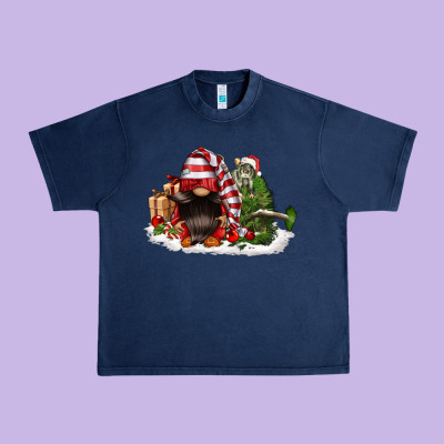 Christmas Gnome And Tree Urban Heavy Tee Designed By Fadigitalartstudio