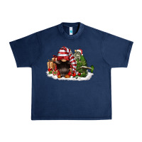 Navy christmas gnome and tree Urban Heavy Tee - FaDigitalArtStudio