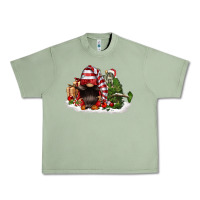 Oil Green christmas gnome and tree Urban Heavy Tee - FaDigitalArtStudio
