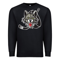 Black chicago wolves Premium Sweatshirt - DesigneFamous