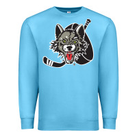 Ocean Blue chicago wolves Premium Sweatshirt - DesigneFamous
