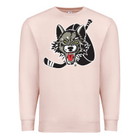Pale Pink chicago wolves Premium Sweatshirt - DesigneFamous