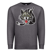 Charcoal Heather chicago wolves Premium Sweatshirt - DesigneFamous