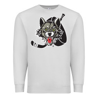 Dove Grey chicago wolves Premium Sweatshirt - DesigneFamous