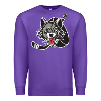 Purple chicago wolves Premium Sweatshirt - DesigneFamous