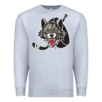 Heather Grey chicago wolves Premium Sweatshirt - DesigneFamous