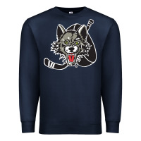 Navy chicago wolves Premium Sweatshirt - DesigneFamous