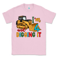 Bubblegum Pink i'm 4 and digging it Classic Tee - Artiststas