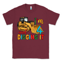 Burgundy i'm 4 and digging it Classic Tee - Artiststas
