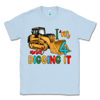 Dusty Blue i'm 4 and digging it Classic Tee - Artiststas