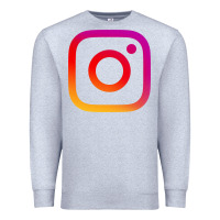 Heather Grey instagram Premium Sweatshirt - DesigneFamous