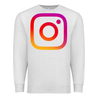 Oatmeal Heather instagram Premium Sweatshirt - DesigneFamous