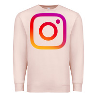 Pale Pink instagram Premium Sweatshirt - DesigneFamous