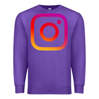 Purple instagram Premium Sweatshirt - DesigneFamous