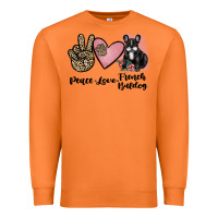 Carrot peace love french bulldog Premium Sweatshirt - JahusDesignShop