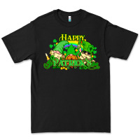 Black St. Patrick's Day gnomes Premium Tee - HowdyJamesFarm