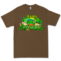 Cacao St. Patrick's Day gnomes Premium Tee - HowdyJamesFarm