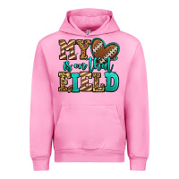 Fuchsia Pink my heart is on that field american football Urban Hoodie - Jasminsmagicworld