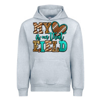 Heather Grey my heart is on that field american football Urban Hoodie - Jasminsmagicworld