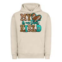 Pigment French Oak my heart is on that field american football Urban Hoodie - Jasminsmagicworld