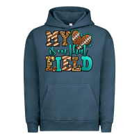 Pigment Midnight Navy my heart is on that field american football Urban Hoodie - Jasminsmagicworld