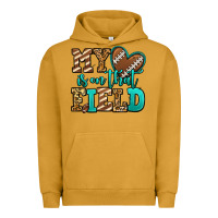 Pigment Peanut Butter my heart is on that field american football Urban Hoodie - Jasminsmagicworld
