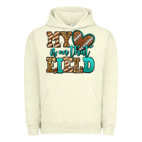 Pigment Pistachio my heart is on that field american football Urban Hoodie - Jasminsmagicworld