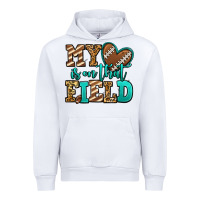 White my heart is on that field american football Urban Hoodie - Jasminsmagicworld