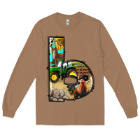 Toasted Coconut farm life alphabet lowercase letters b Long Sleeve Tee - BundleAndBundleShop
