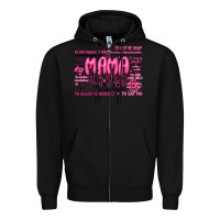 Black mama its okay typography Zipper Hoodie - JahusDesignShop