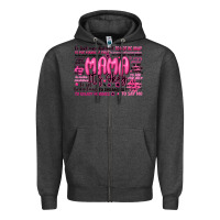 Charcoal Heather mama its okay typography Zipper Hoodie - JahusDesignShop