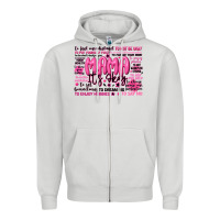 Dove Grey mama its okay typography Zipper Hoodie - JahusDesignShop