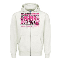 Oatmeal Heather mama its okay typography Zipper Hoodie - JahusDesignShop
