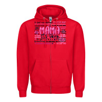 Red mama its okay typography Zipper Hoodie - JahusDesignShop