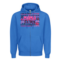 True Royal mama its okay typography Zipper Hoodie - JahusDesignShop