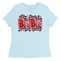 Baby Blue Valentine's Day babe Ladies Tee - FaDigitalArtStudio