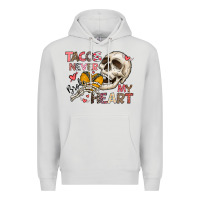 Dove Grey Tacos Never Broke My Heart Premium Hoodie - CowhideDigitalArt