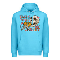 Ocean Blue Tacos Never Broke My Heart Premium Hoodie - CowhideDigitalArt